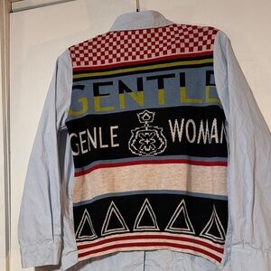 Gentle Woman Light Blue Button-Up Shirt